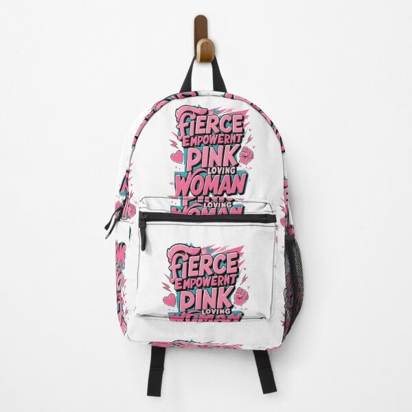 Item preview, Fierce Empowered Pink Loving Woman - Bold Feminist Quote Design designed and sold by Irene Catchmind.