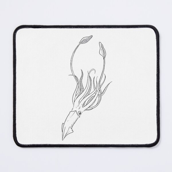 Item preview, squid lineart designed and sold by ICI.