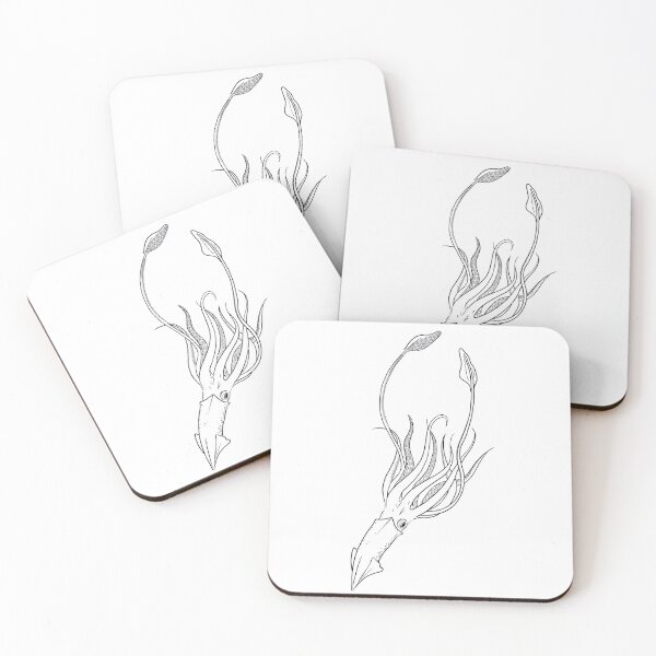 Item preview, squid lineart designed and sold by ICI.