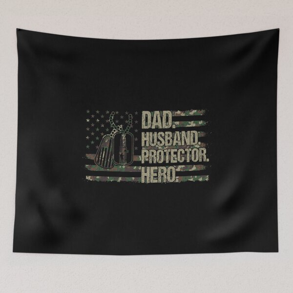 Item preview, Dad Husband Protector Hero designed and sold by vintagearttee.