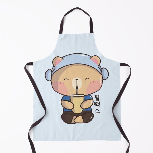 Item preview, Relax with a Kawaii Bear and Sikhye - A Cute and Cozy Korean-Inspired Design designed and sold by Kimchi-style-.