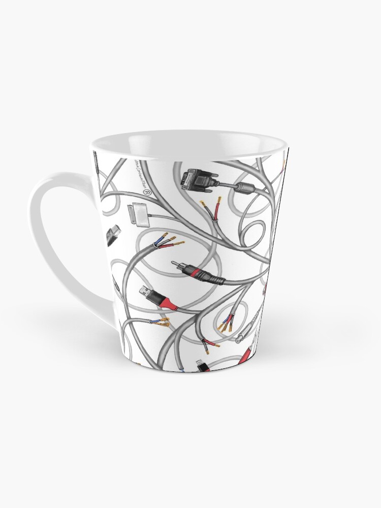 Imagen 3 de 4, Taza de café con la obra Victoria Contreras Flores ELECTRIC IVY, diseñada y vendida por VictoriaCF.