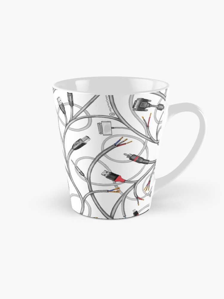 Imagen 1 de 4, Taza de café con la obra Victoria Contreras Flores ELECTRIC IVY, diseñada y vendida por VictoriaCF.