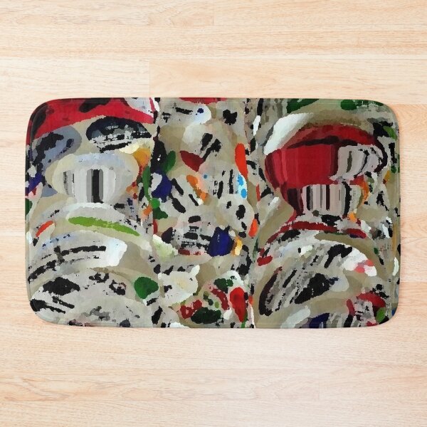Item preview,  Whimsical abstract  olive and red colors by Iritof designed and sold by iritof.
