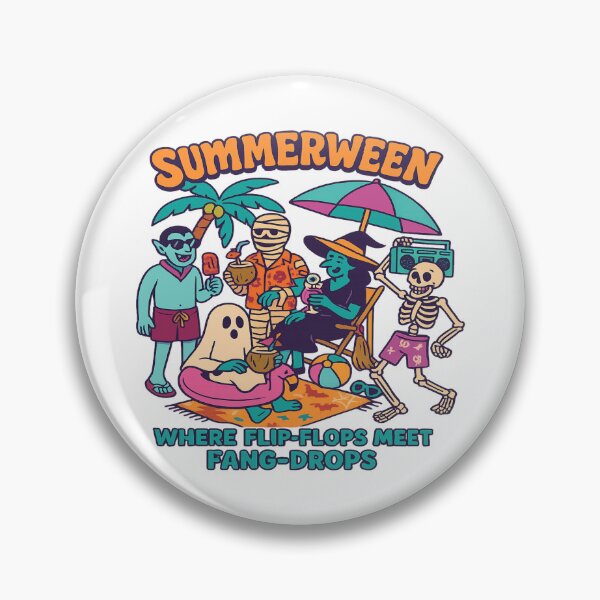 Item preview, Summerween Squad: Spooky Fun in the Sun designed and sold by Rajasekar.