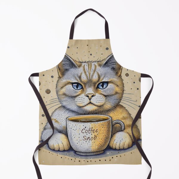 Item preview, Cat drinking Coffee designed and sold by Flower Magic .