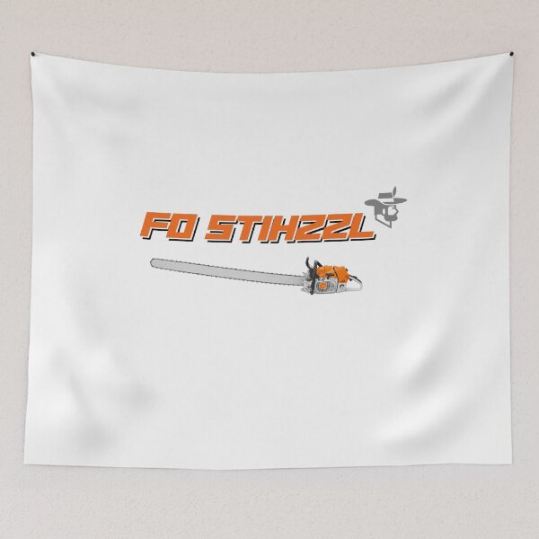 Item preview, fo stihzzl funny chainsaw brand logo designed and sold by VWscout2.