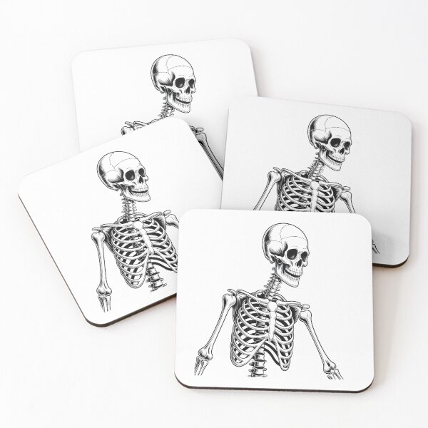 Item preview, Grinning Skeleton Illustration designed and sold by stylishsketcher.