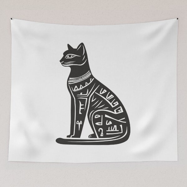 Item preview, Vintage Egypt Cat Art: Hieroglyphic Feline Design designed and sold by photosmatic.