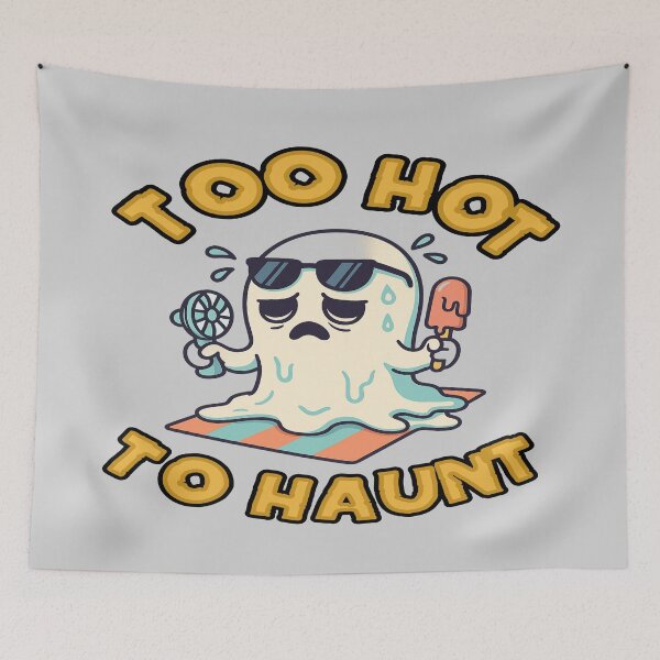 Item preview, Too Hot to Haunt: A Funny Summerween Beach Ghost designed and sold by Rajasekar.