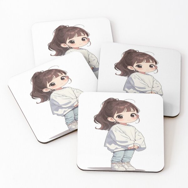 Item preview, handmade little girl drawing designed and sold by NivyasArtistry.