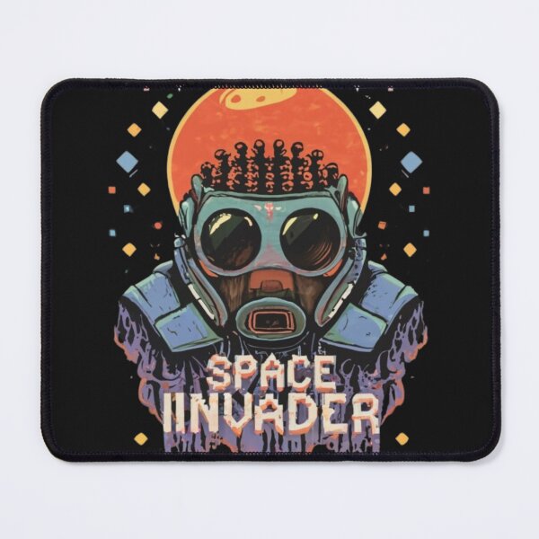 Item preview, Space Invader T-Shirt – Retro Sci-Fi Astronaut Gas Mask Alien Invasion Art designed and sold by Urban-Ell.