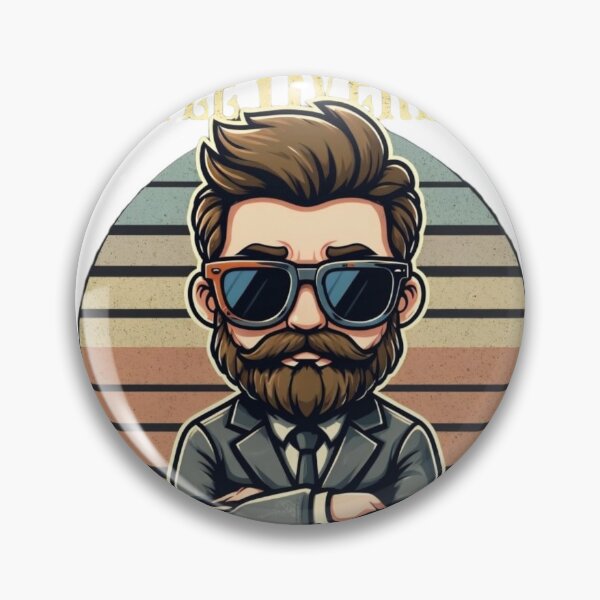 Item preview, Style Overload Hipster Portrait Sticker – Retro Bearded Gentleman Swag Ultra Gift Drop: Summer Edition designed and sold by Imaginarium of Chaos falcon88 .
