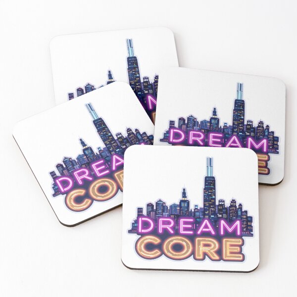 Item preview, City Dream Core Night Skyline Sticker – Urban Neon Fantasy Scene Ultra Gift Drop: Summer Edition designed and sold by Imaginarium of Chaos falcon88 .