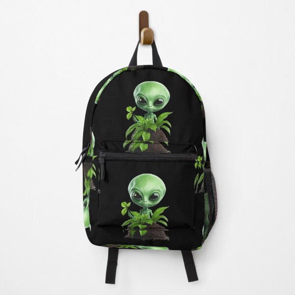 Item preview, Funny Gardener Aliens, Gardening Humor, Space Mission, Alient with a green flower, Flower Lover, Holticulturist, Green Planet, Cute alien, UFO, Greenskeeper designed and sold by KolorellaS.