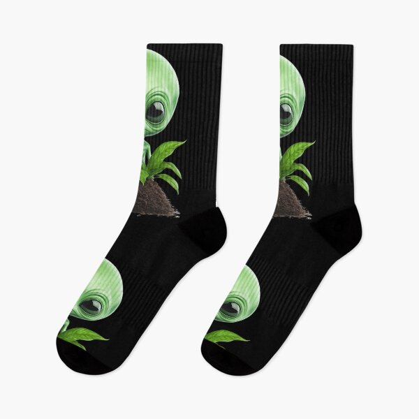 Item preview, Funny Gardener Aliens,  Gardening Humor, Space Mission,  Alient with a green flower, Flower Lover, Holticulturist, Green Planet, Cute alien,  UFO,  Greenskeeper designed and sold by KolorellaS.