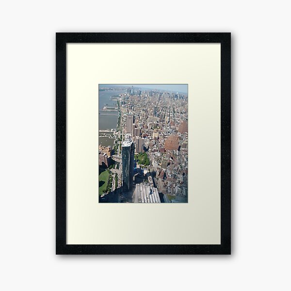 New York City, Manhattan, Brooklyn, New York, streets, buildings, skyscrapers, cars, pedestrians, #NewYorkCity, #Manhattan, #Brooklyn, #NewYork, #streets, #buildings, #skyscrapers, #cars, #pedestrians Framed Art Print