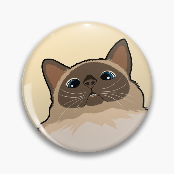 Item preview, Googly Eyed Siamese Cat designed and sold by Dalbongju.