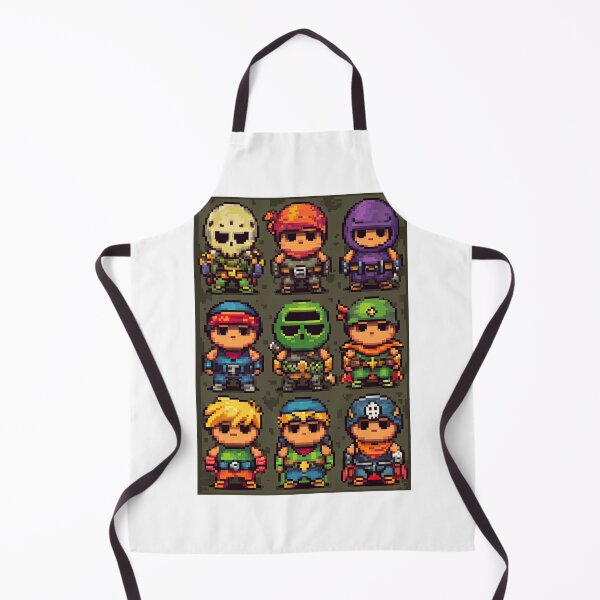 Item preview, Brave 8bit Fighters Defend the Digital Kingdom designed and sold by Piotrek0001.