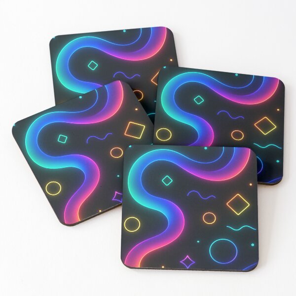 Item preview, Holographic Glow Phone Case – Neon Light Abstract Design designed and sold by HAFIZ-DP.
