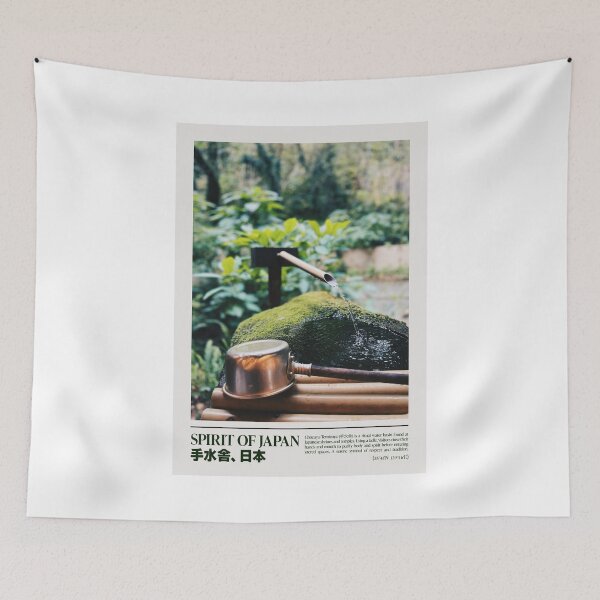 Item preview, Chōzuya Ritual Fountain – Japan Temple Scene designed and sold by GregInJapanShop.