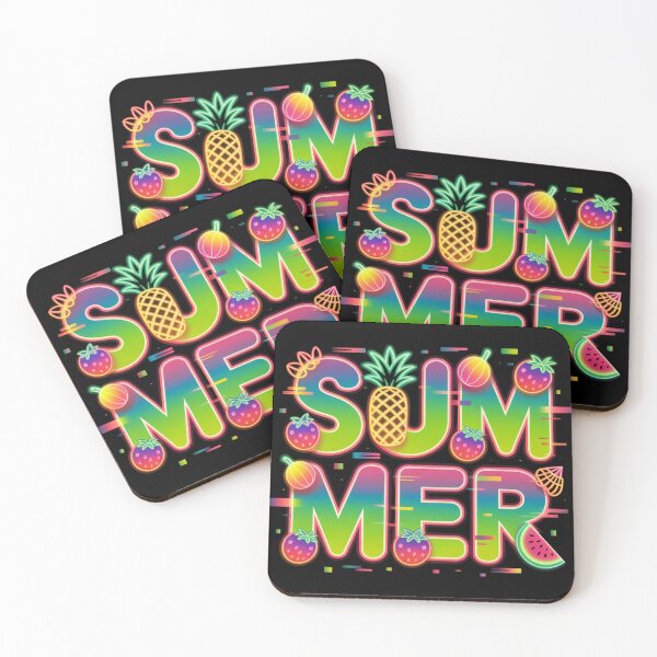 Item preview, Funky Tropical Neon Summer Glow with Fruity Accents designed and sold by PixelMuse2024.