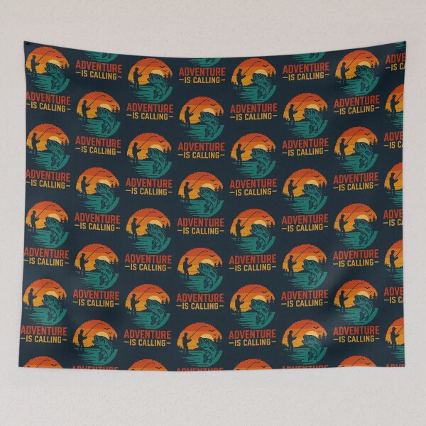 Item preview, Pixel art Fishing Adventure Is Calling – Retro Sunset Outdoor T-Shirt designed and sold by PixHub .