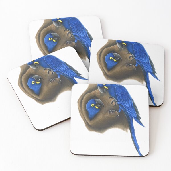 Item preview, Hyacinth Macaw in dry pastel designed and sold by Chouetteplanete.