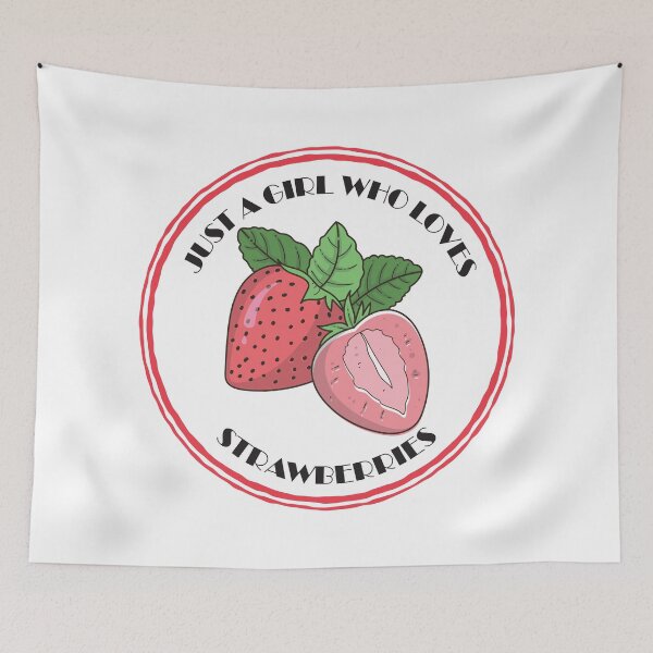 Item preview, Just A Girl Who Loves Strawberries designed and sold by bolimj.