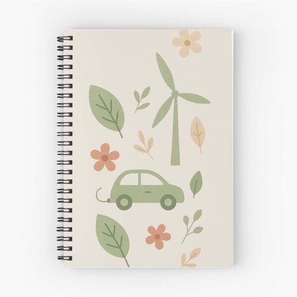 Item preview, Minimalist Eco Phone Case – Earthy Nature Design with Leaves, Flowers, Wind Turbine & EV Car designed and sold by HAFIZ-DP.