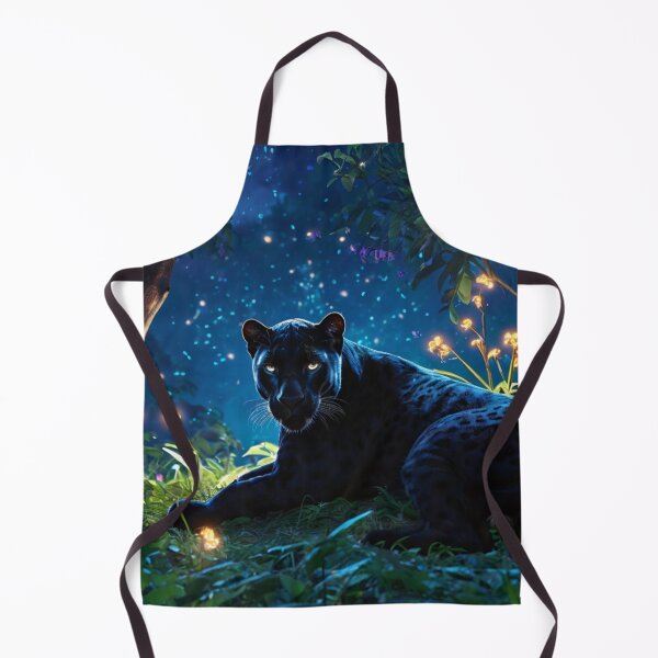 Item preview, pixar style art of a black panther lying down in a forest at night surrounded by glowing flowers designed and sold by optimusprime39.