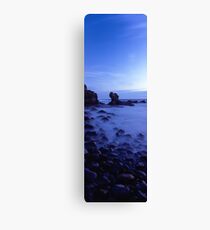 blue rock sculpture Canvas Print