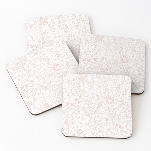 Item preview, Floral Doodle Pattern - Pink on White designed and sold by Olooriel.