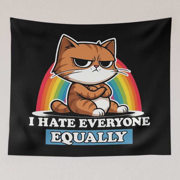 Item preview, Grumpy Cat I Hate Everyone Equally : "Cat Lovers"! designed and sold by ndalamson.