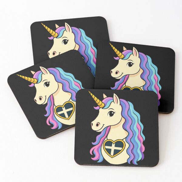 Item preview, Cornish cartoon unicorn multicoloured  designed and sold by PiskieChicGifts.