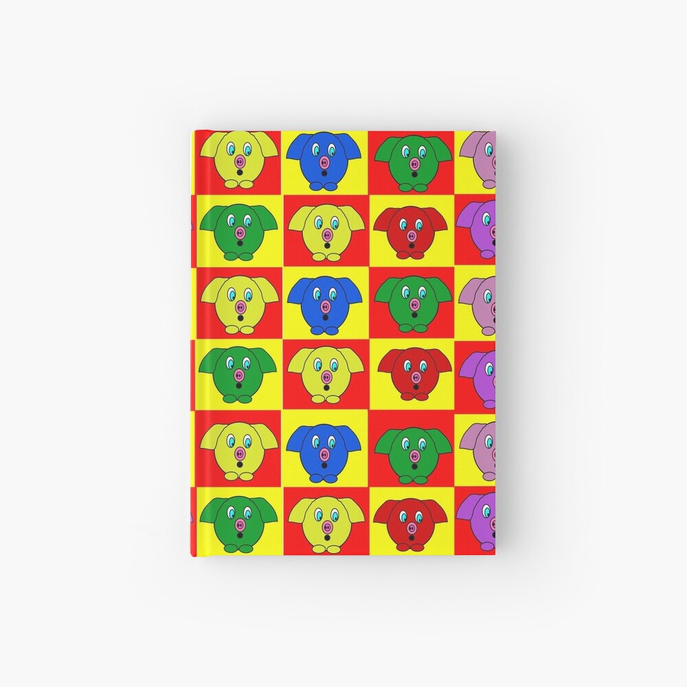 Mister Piggy in Tiles Hardcover Journal