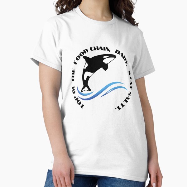 Artikel-Vorschau von Oben an der Nahrungskette Baby Stay Salty Orca Whale, designt und verkauft von Pomega-Q.