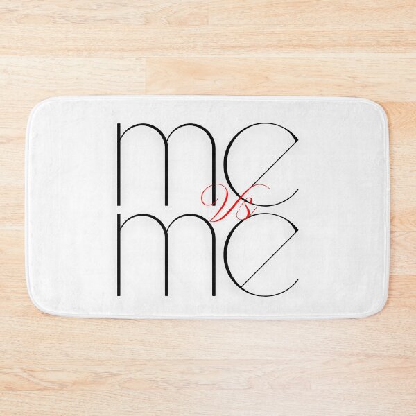 Item preview, Me vs Me - The Inner Battle of Becoming (Black - Red version) designed and sold by AwarenessByDesign.