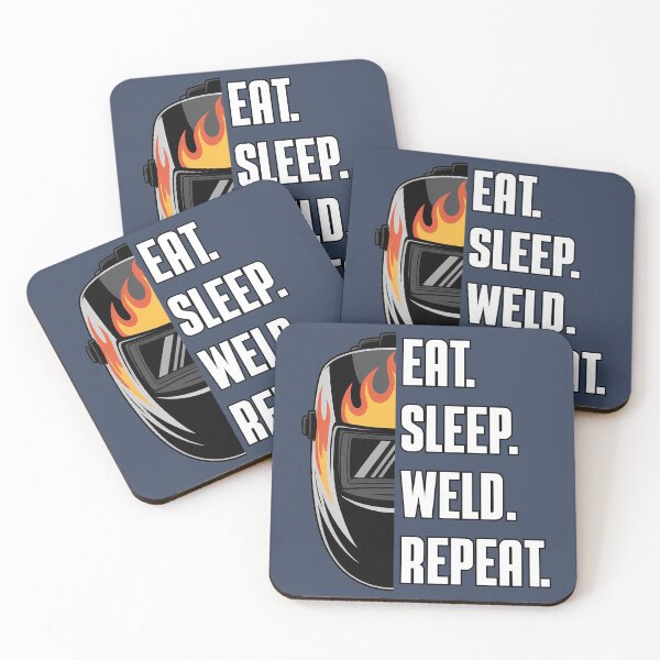 Item preview, Eat Sleep Weld Repeat - Industrial style design for welders and steelworkers, a gift for dad, friends, and Husband. designed and sold by IronPulseStore.