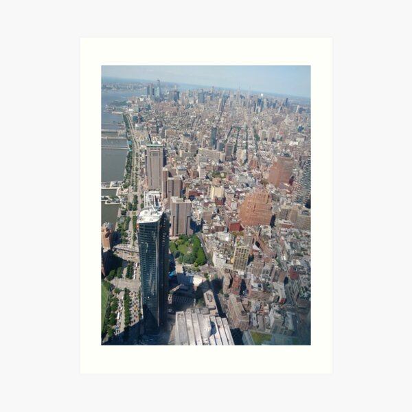 Aerial photography, New York City, Manhattan, Brooklyn, New York, streets, buildings, skyscrapers, #NewYorkCity, #Manhattan, #Brooklyn, #NewYork, #streets, #buildings, #skyscrapers, #cars Art Print