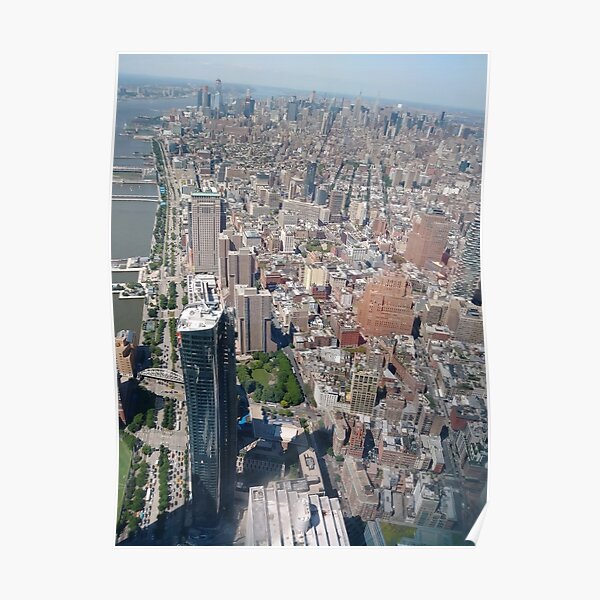 Aerial photography, New York City, Manhattan, Brooklyn, New York, streets, buildings, skyscrapers, #NewYorkCity, #Manhattan, #Brooklyn, #NewYork, #streets, #buildings, #skyscrapers, #cars Poster
