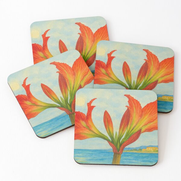 Item preview, Fire Lilies at Dawn designed and sold by Miradas del Mundo.