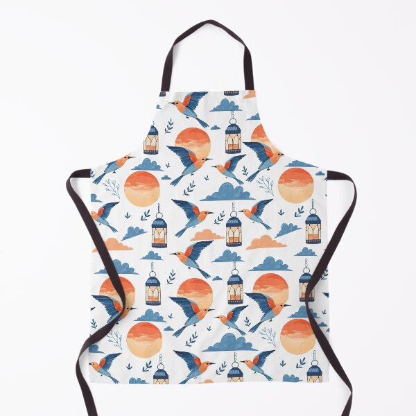 Item preview, Seamless Exotic Bird Pattern with Sunset and Clouds designed and sold by CreativebyTKK.