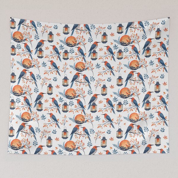 Item preview, A beautifully detailed seamless pattern exotic Bird.  designed and sold by CreativebyTKK.