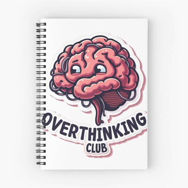 Item preview, Overthinking Club Sticker – Anxiety Humor Relatable Design Ultra Gift Drop: Summer Edition designed and sold by Imaginarium of Chaos falcon88 .