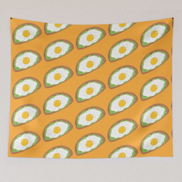 Item preview, “Avocado Toast & Fried Egg” Illustration designed and sold by lovekltart.