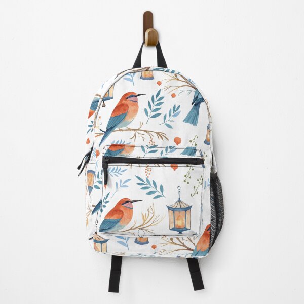 Item preview, Seamless Exotic Bird Pattern with Sunset and Clouds, designed and sold by CreativebyTKK.