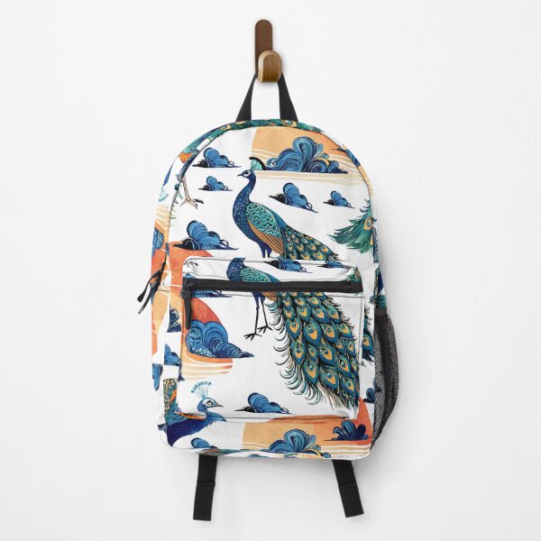 Item preview, Seamless peacock Pattern with Sunset and Clouds designed and sold by CreativebyTKK.