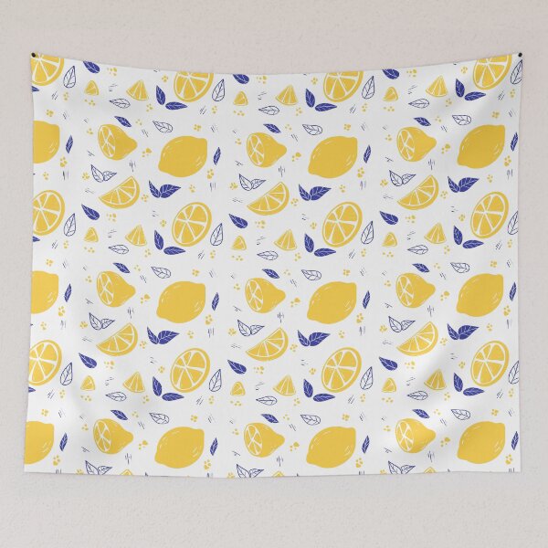 Item preview, lemon and leaves pattern designed and sold by Smuchie.