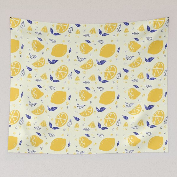 Item preview, lemon and leaves pattern designed and sold by Smuchie.
